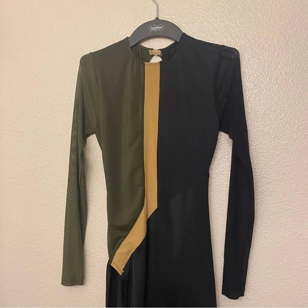 Revolution Tenth House dance costume ORBIT | BLACK/OLIVE GREEN TH23138 MA adult